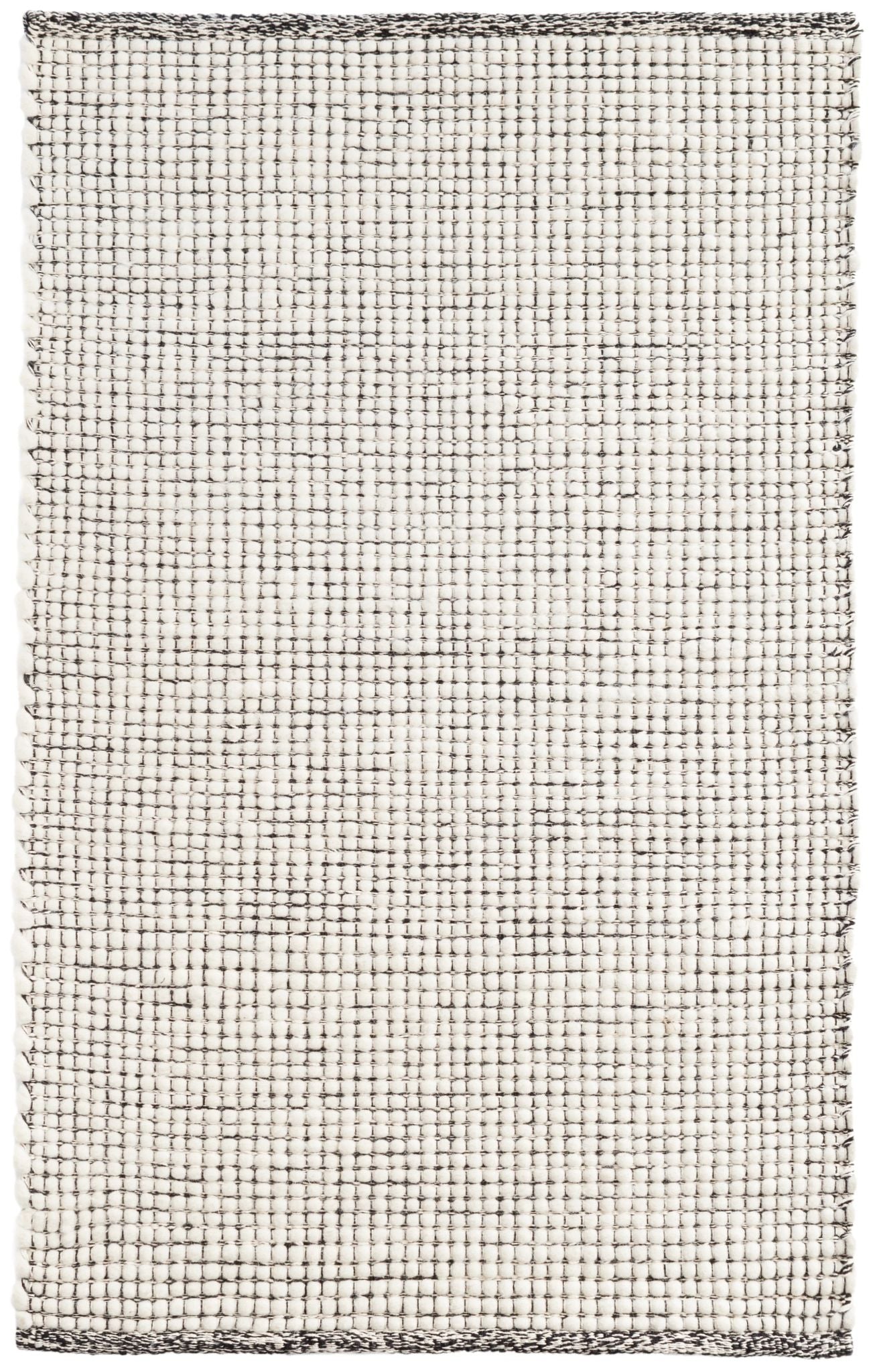Network Black Handwoven Wool Rug