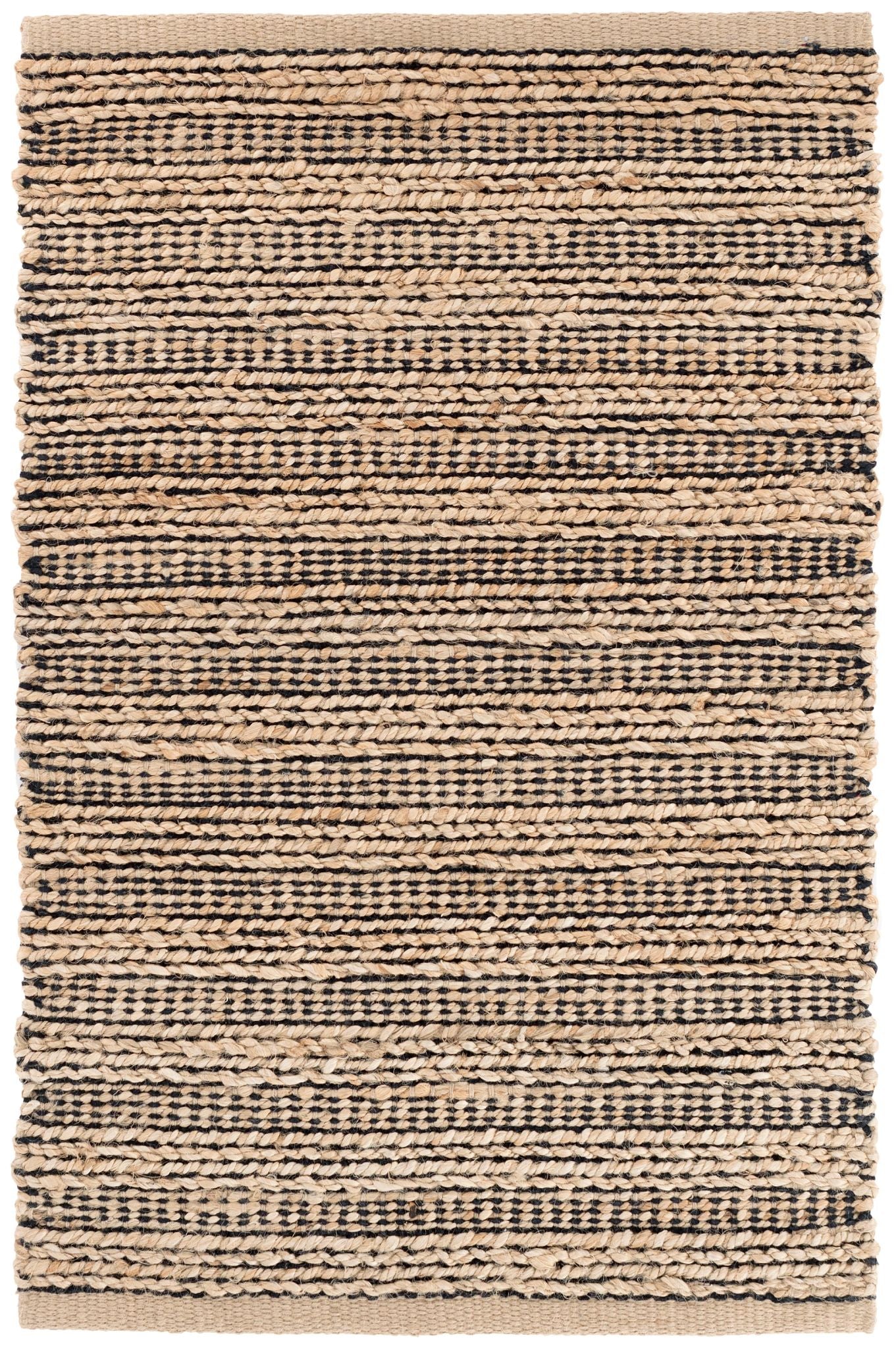 Simba Black Handwoven Jute Rug