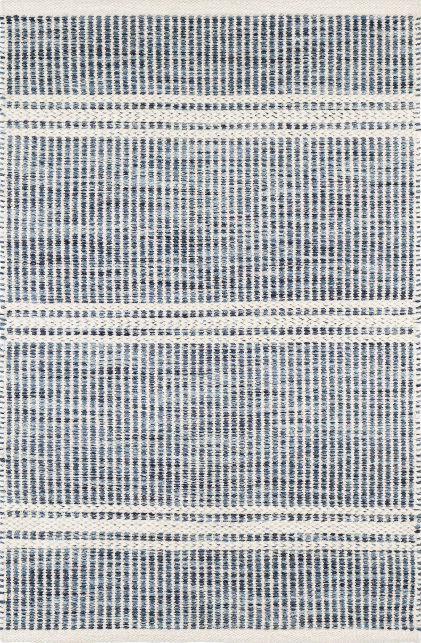 Malta Blue Handwoven Wool Rug