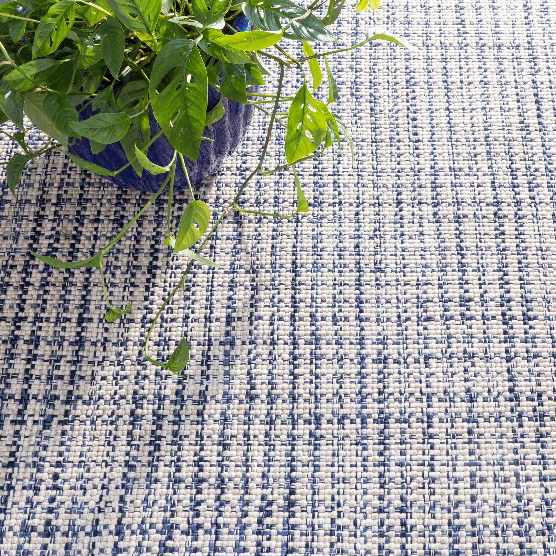 Journey Blue Handwoven Indoor/Outdoor Rug