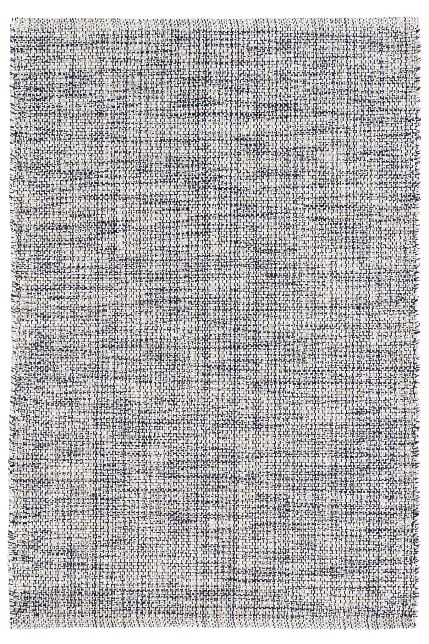Marled Indigo Handwoven Cotton Rug