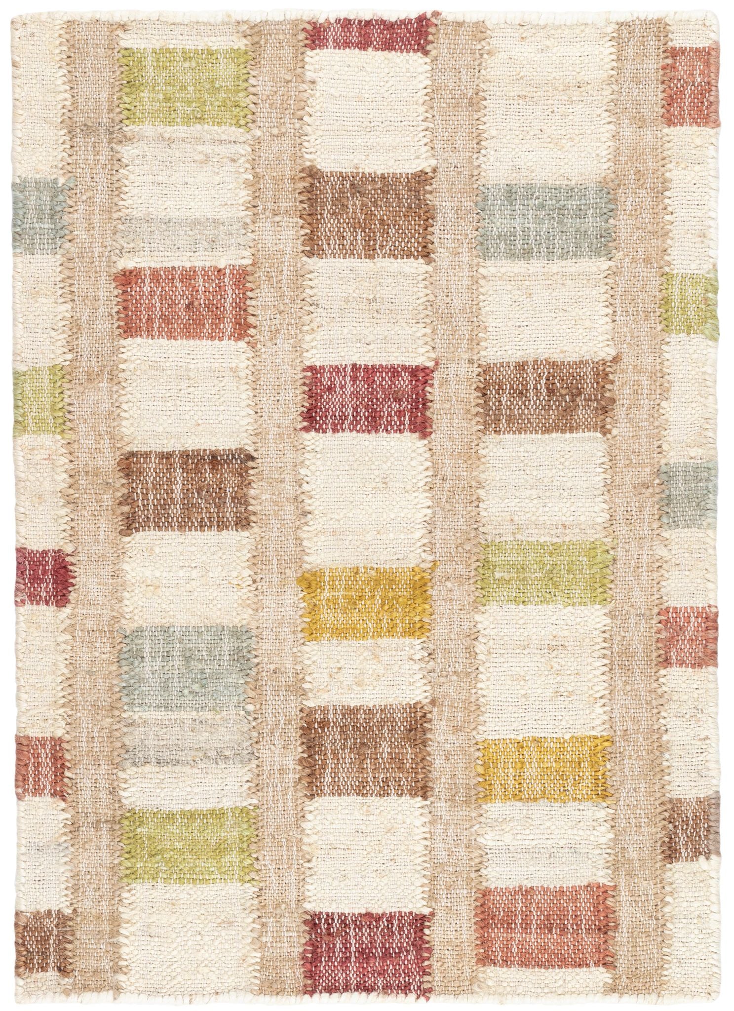 Mosaic Multi Handwoven Jute Rug
