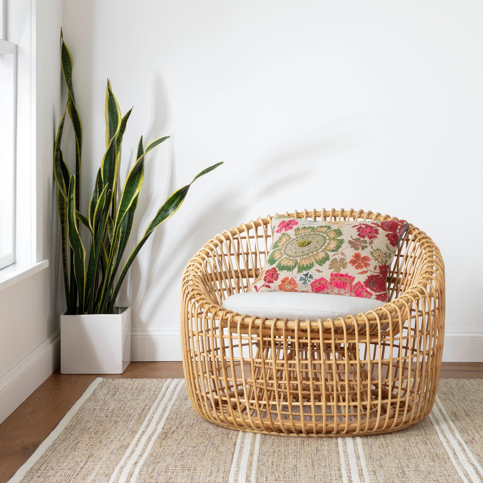 Malta Natural Handwoven Wool Rug