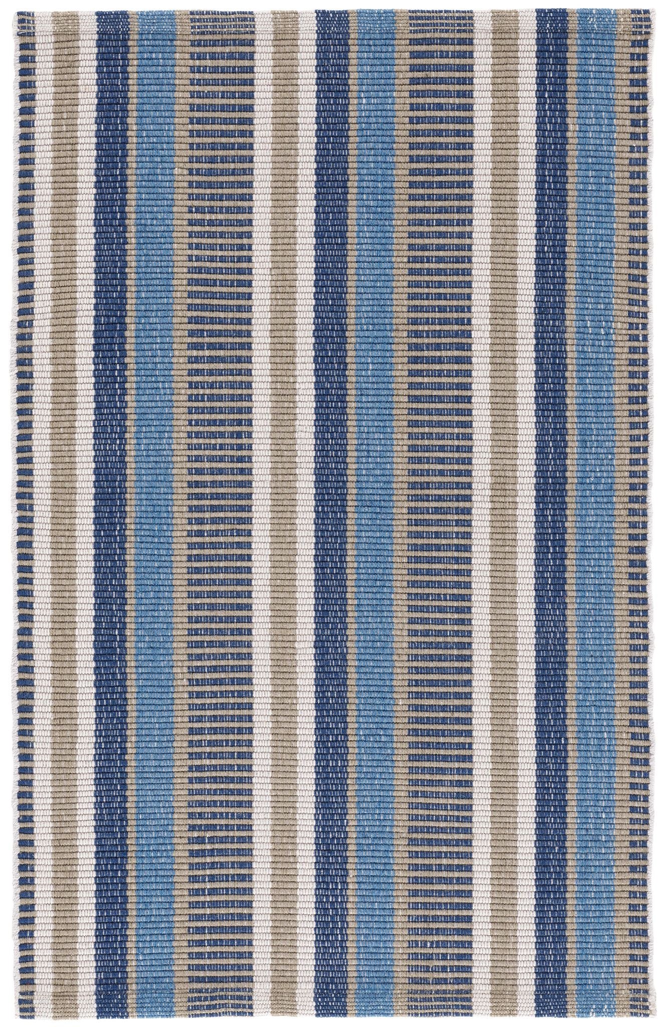 Always Greener Blue/Grey Handwoven Indoor/Outdoor Rug