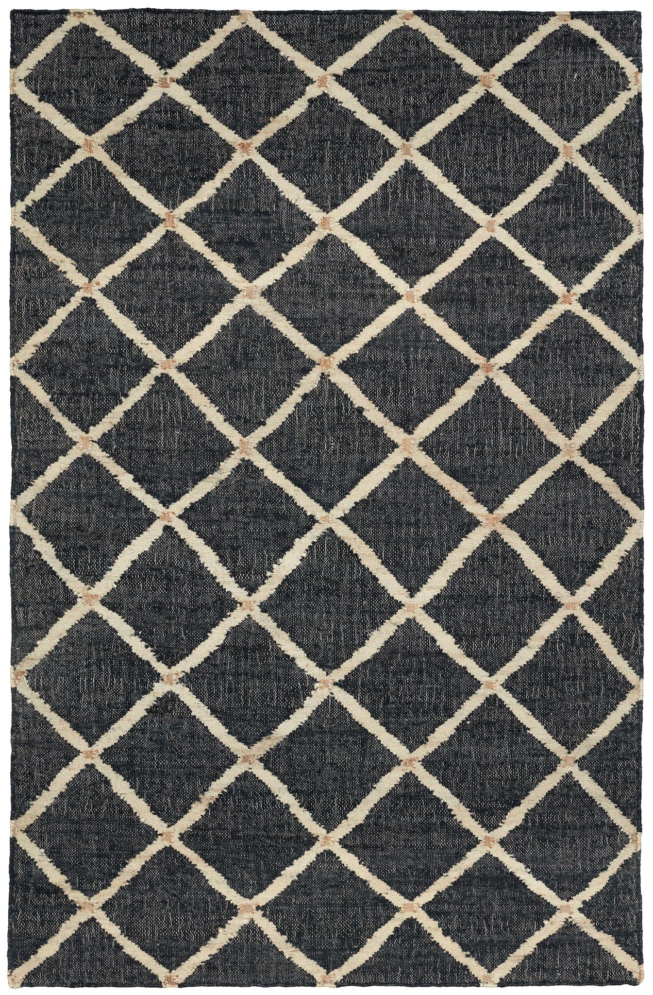Kali Black Handwoven Jute Rug