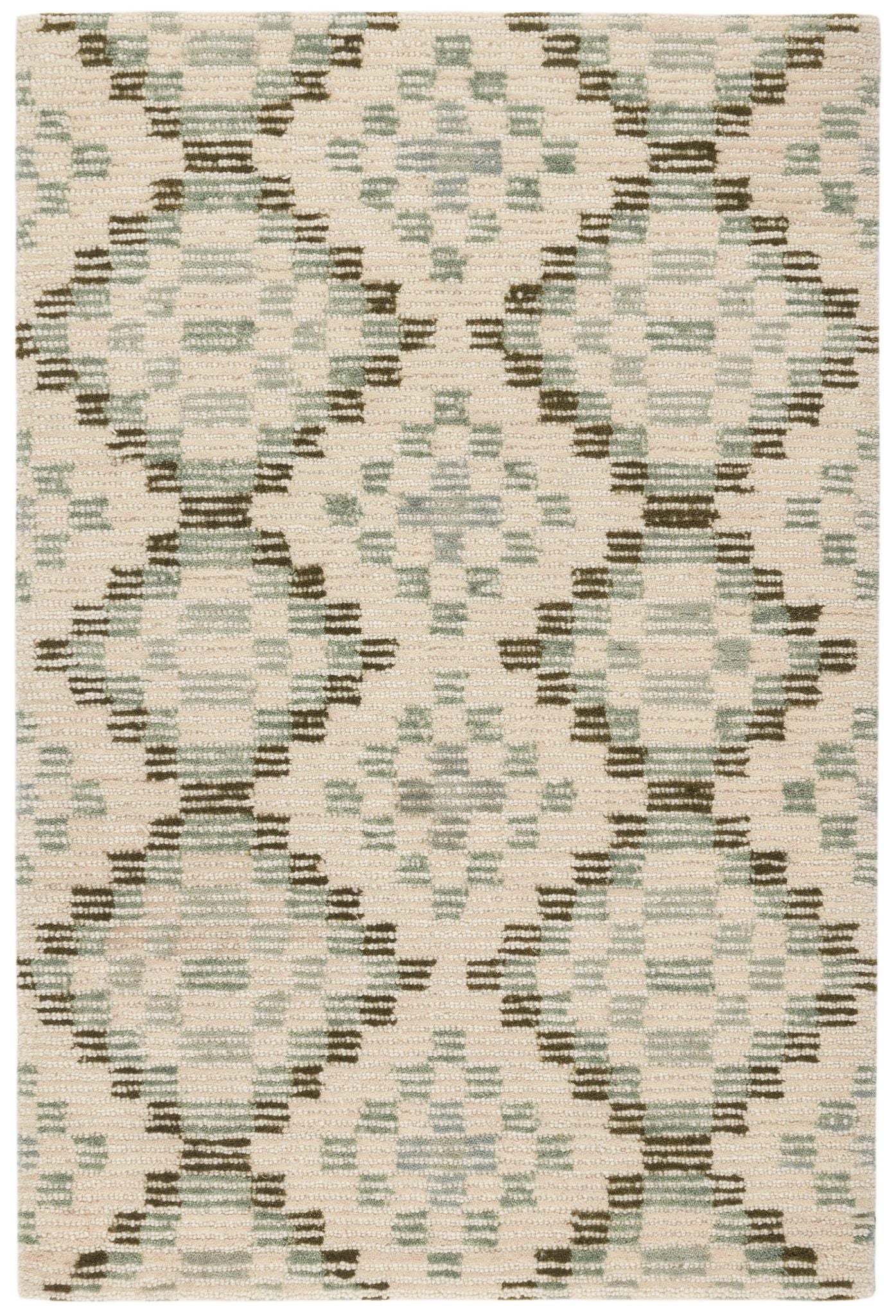 Diamond Cove Green Hand Tufted Wool Rug