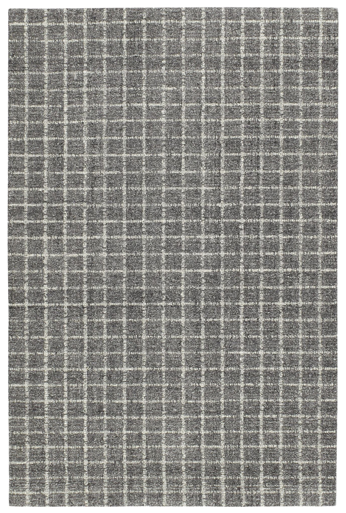 Conall Grey Hand Micro Hooked Wool Rug