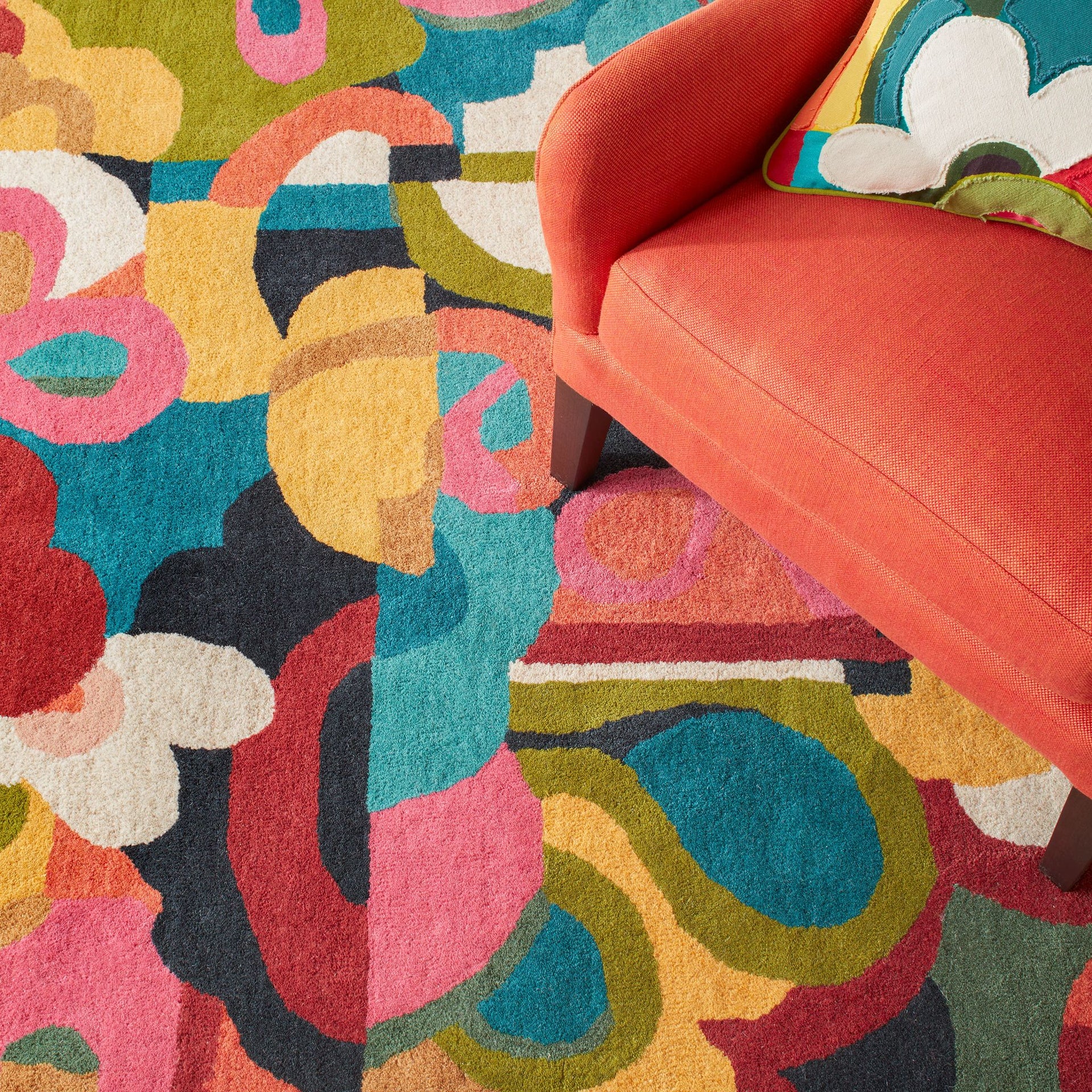 Field of Dreams Multi Hand Tufted Wool Rug
