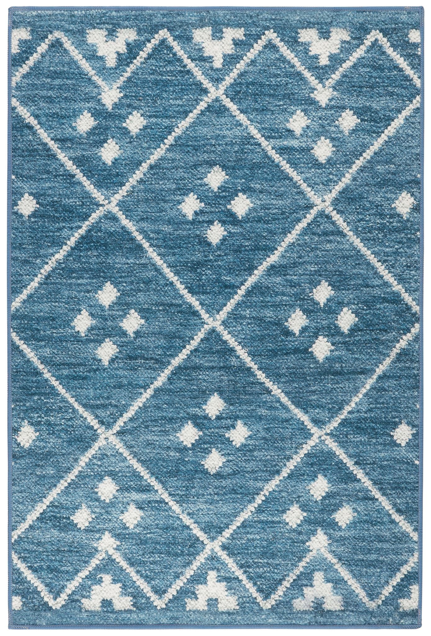 Kota Indigo Machine Washable Rug