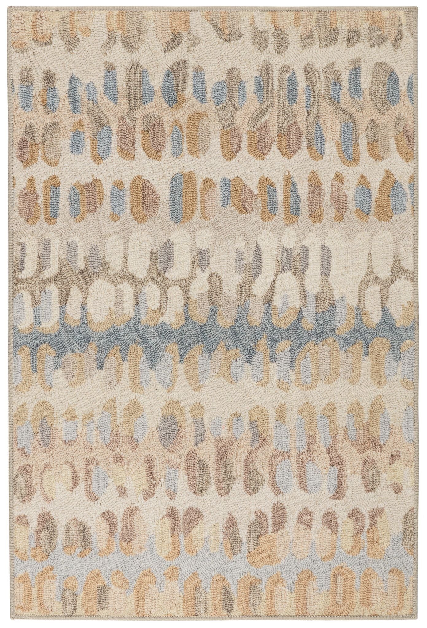 Paint Chip Natural Machine Washable Rug