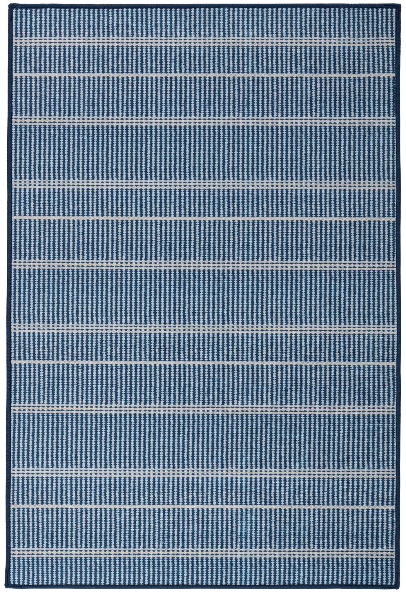 Samson Navy Machine Washable Rug