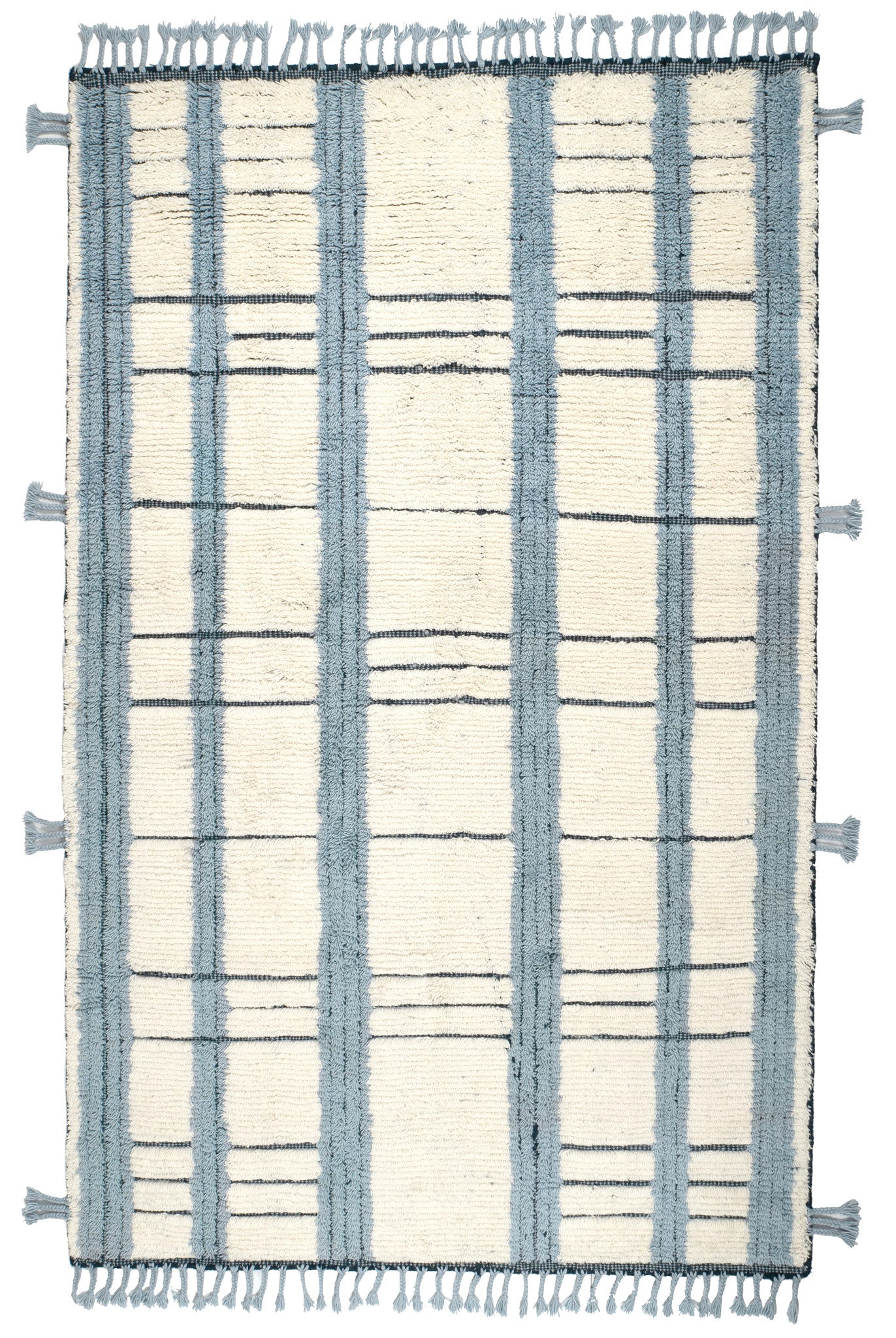 Tory Pewter Blue Hand Knotted Wool Rug