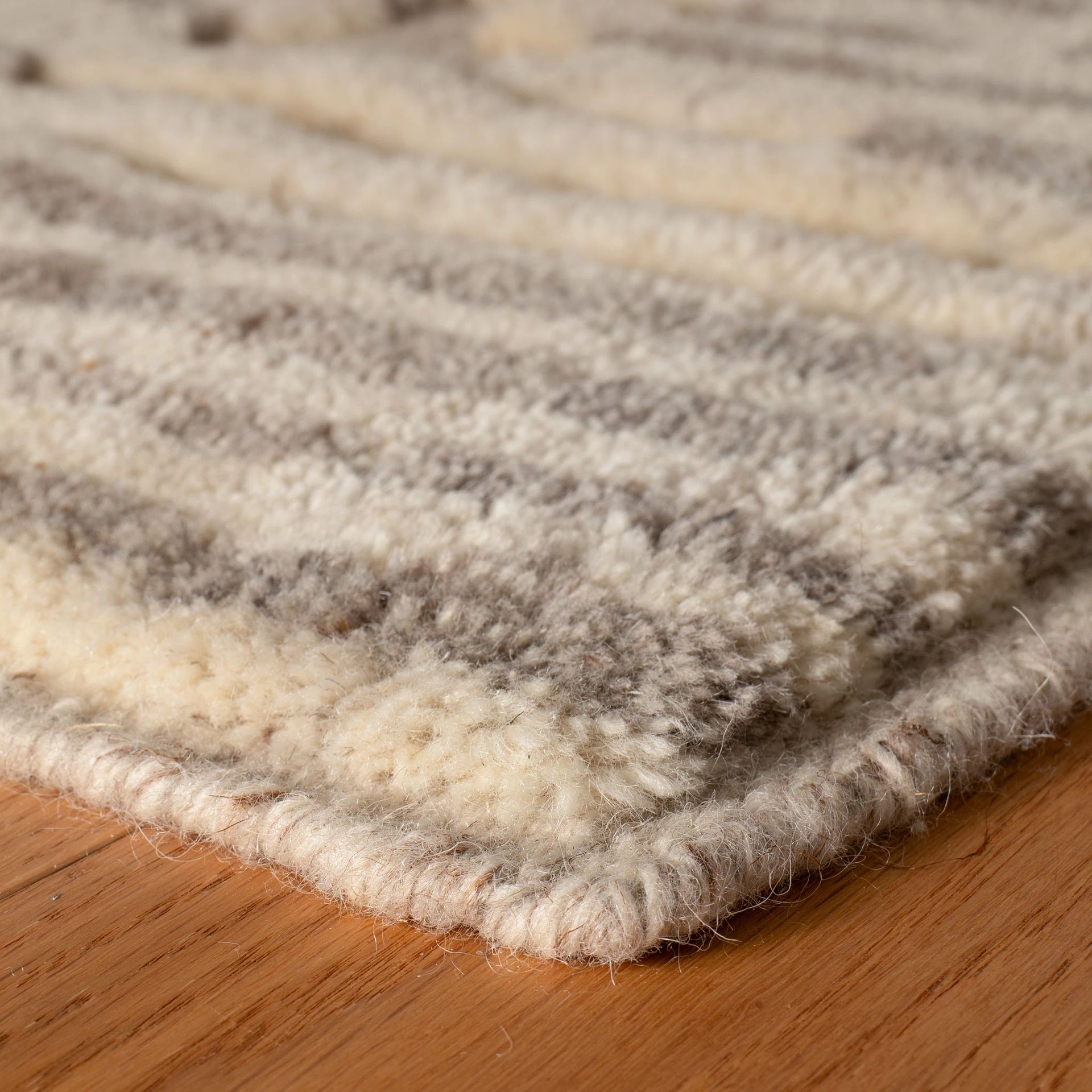 Hicks Natural Hand Knotted Wool Rug