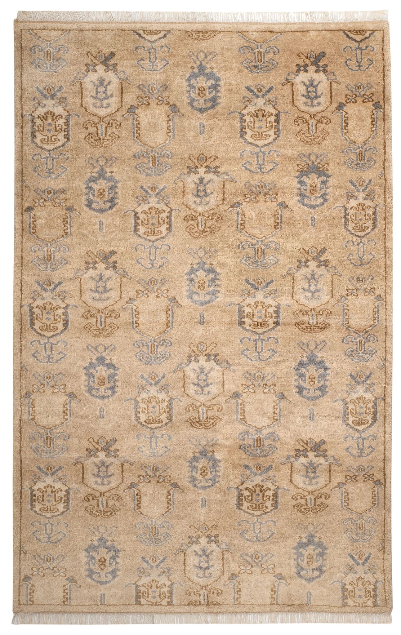 Ashby Taupe Hand Knotted Wool Rug