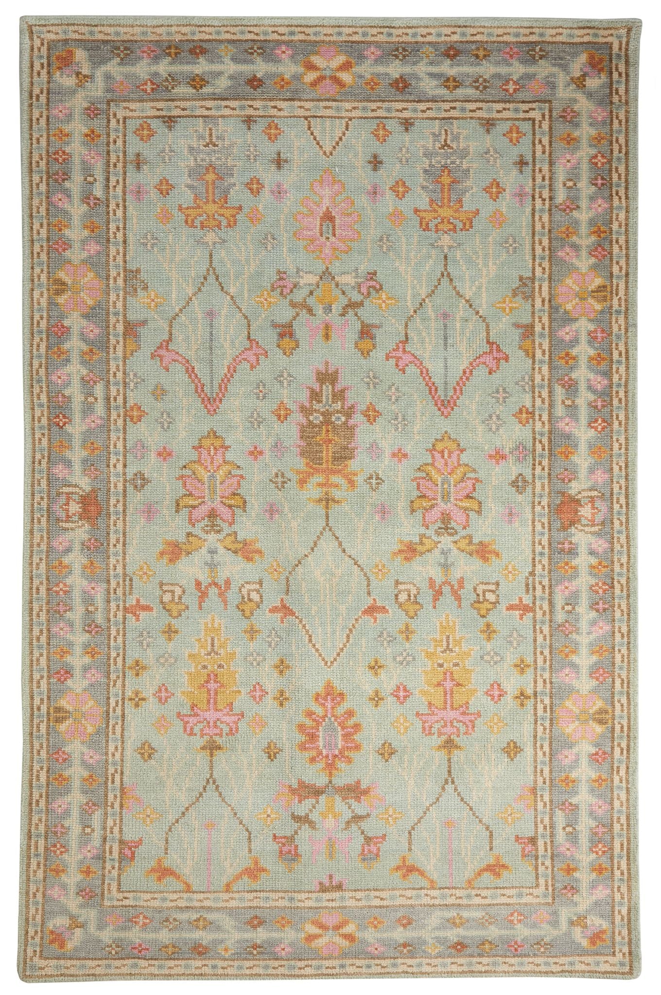 Mara Sky Hand Knotted Wool Rug