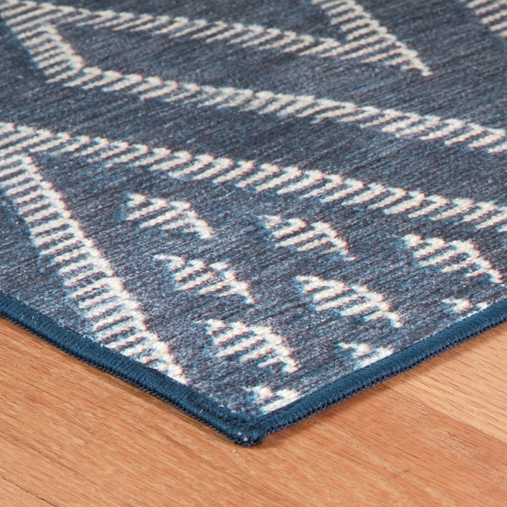 Guthrie Navy Machine Washable Rug