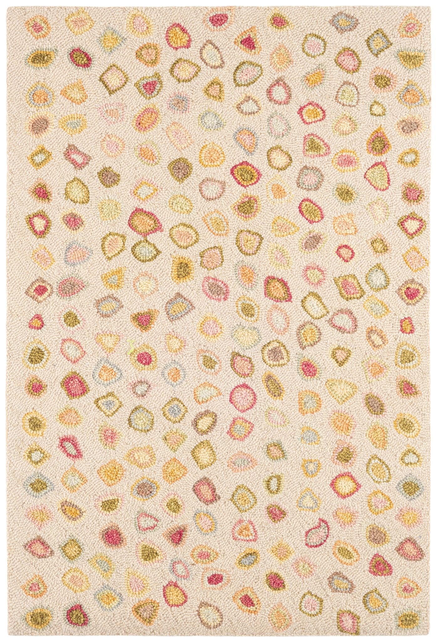 Cat's Paw Pastel Hand Micro Hooked Wool Rug
