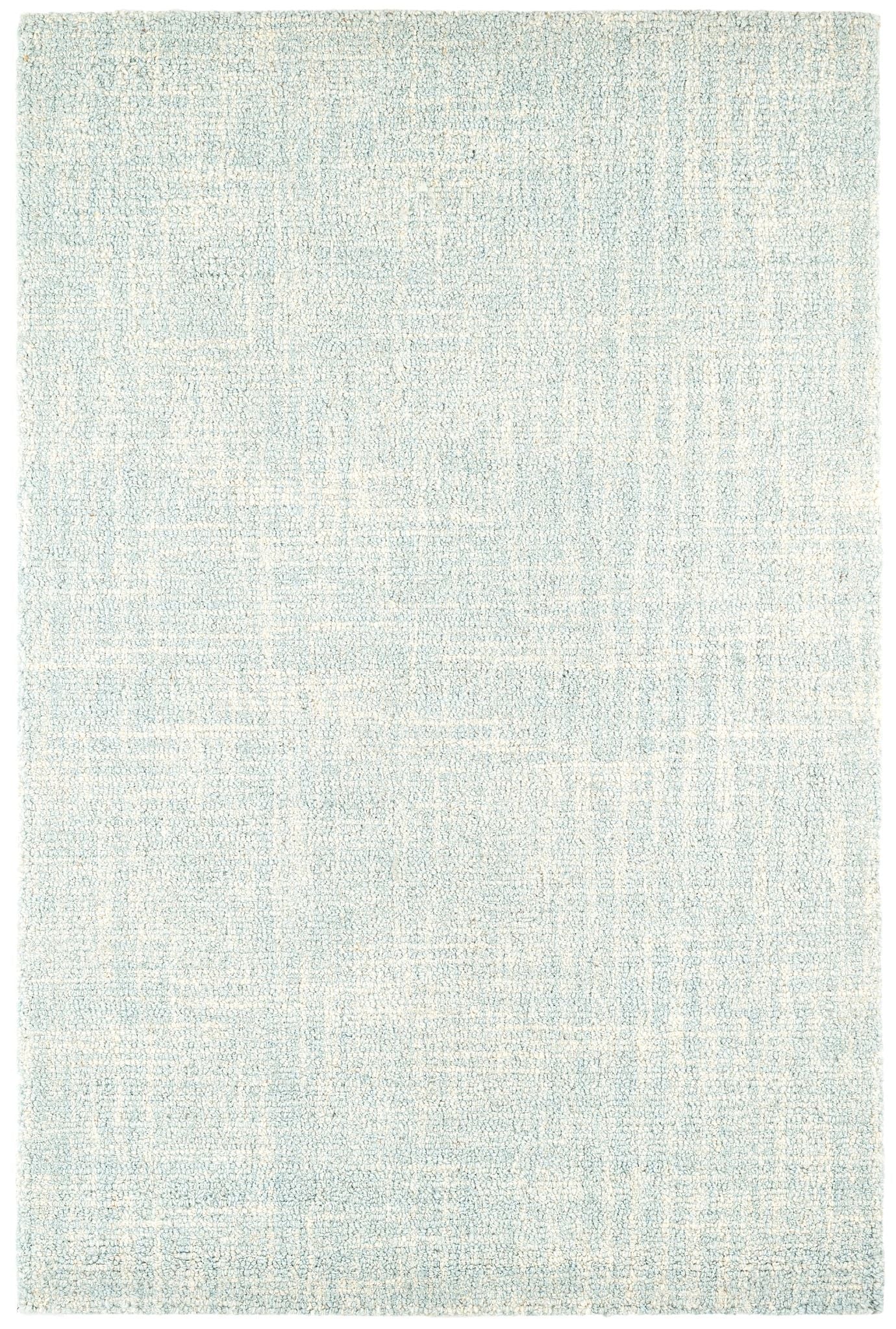 Crosshatch Sky Hand Micro Hooked Wool Rug