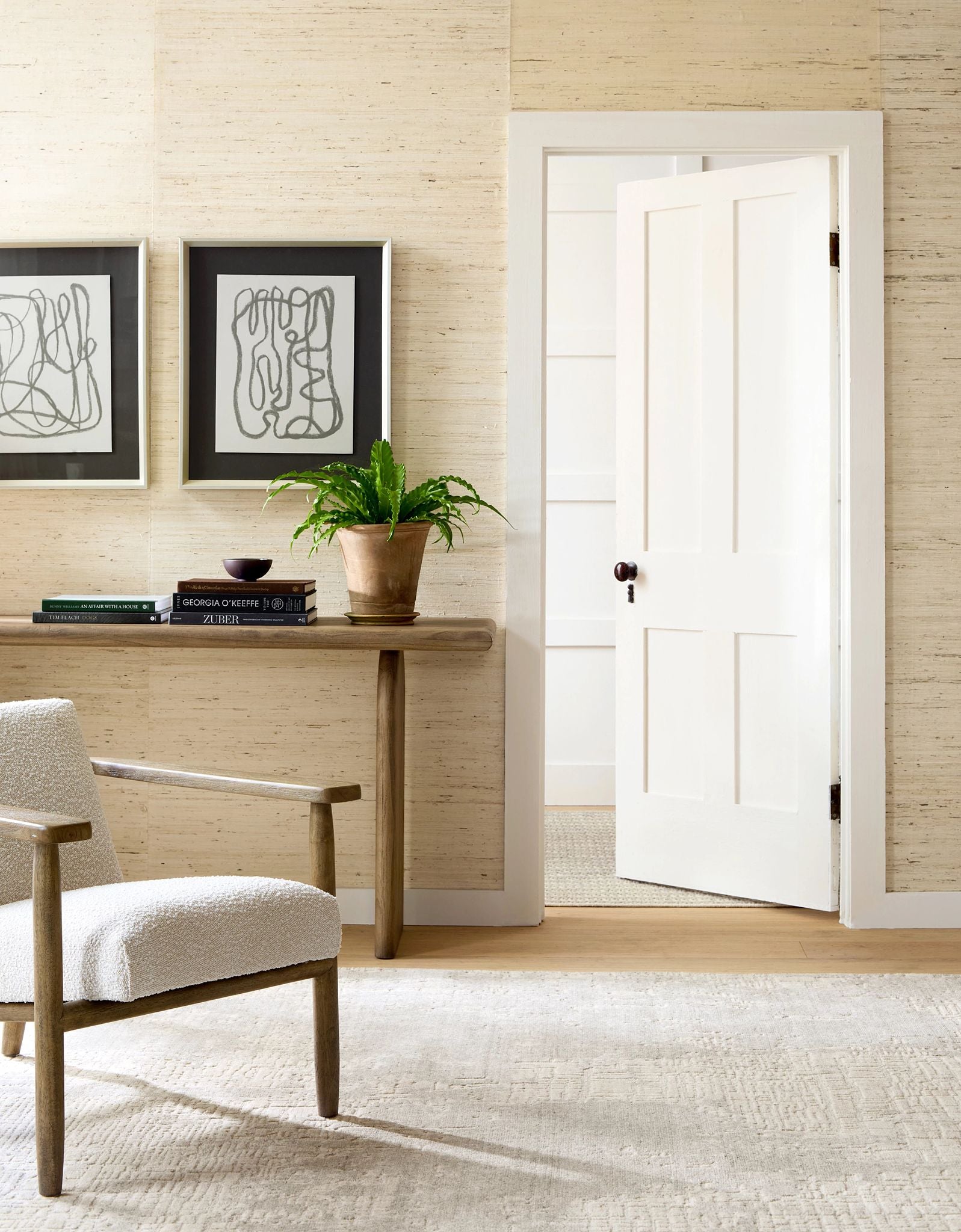 Bennett Grey Handwoven Wool Rug