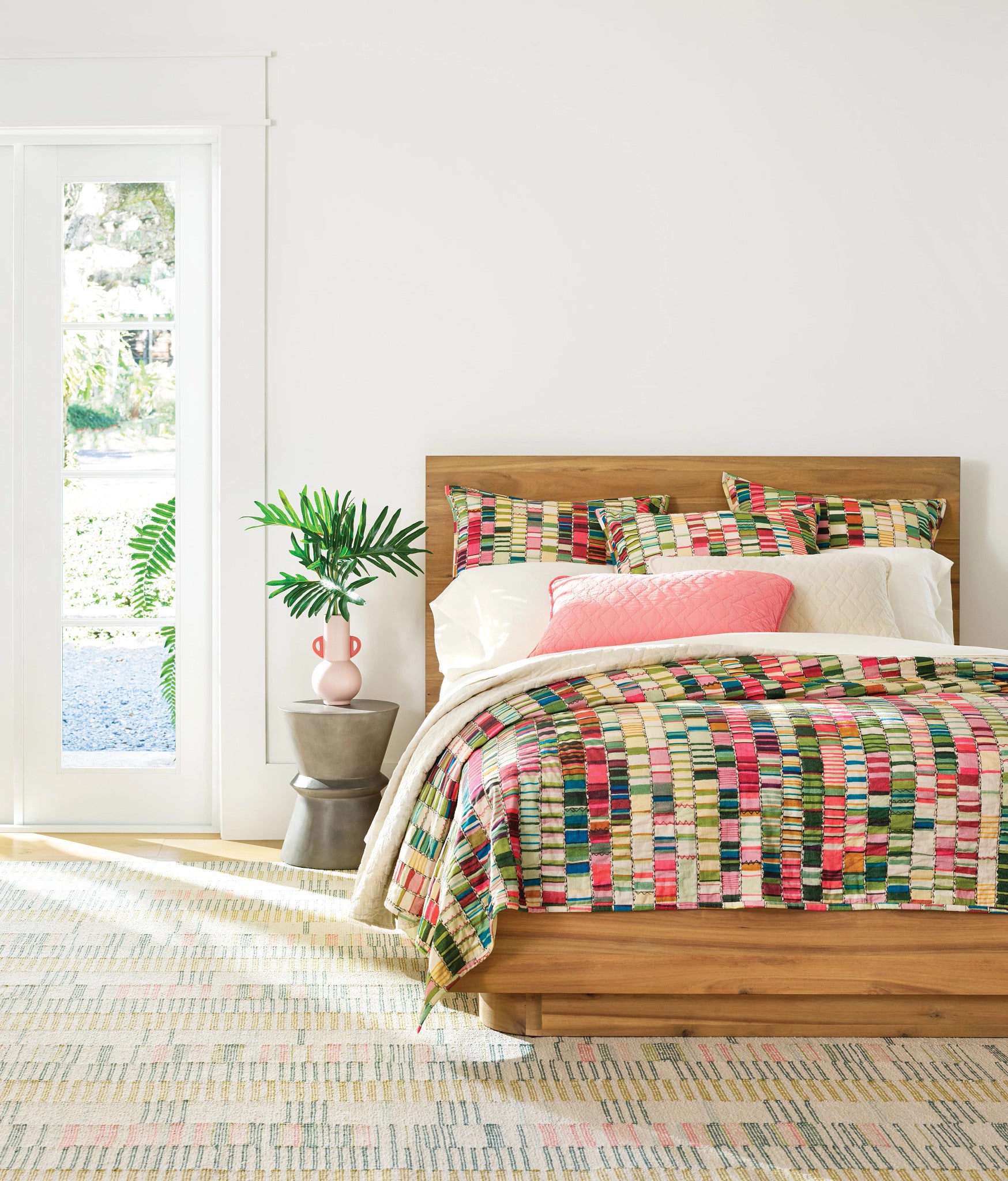 Gemma Juniper Hand Loom Knotted Cotton Rug