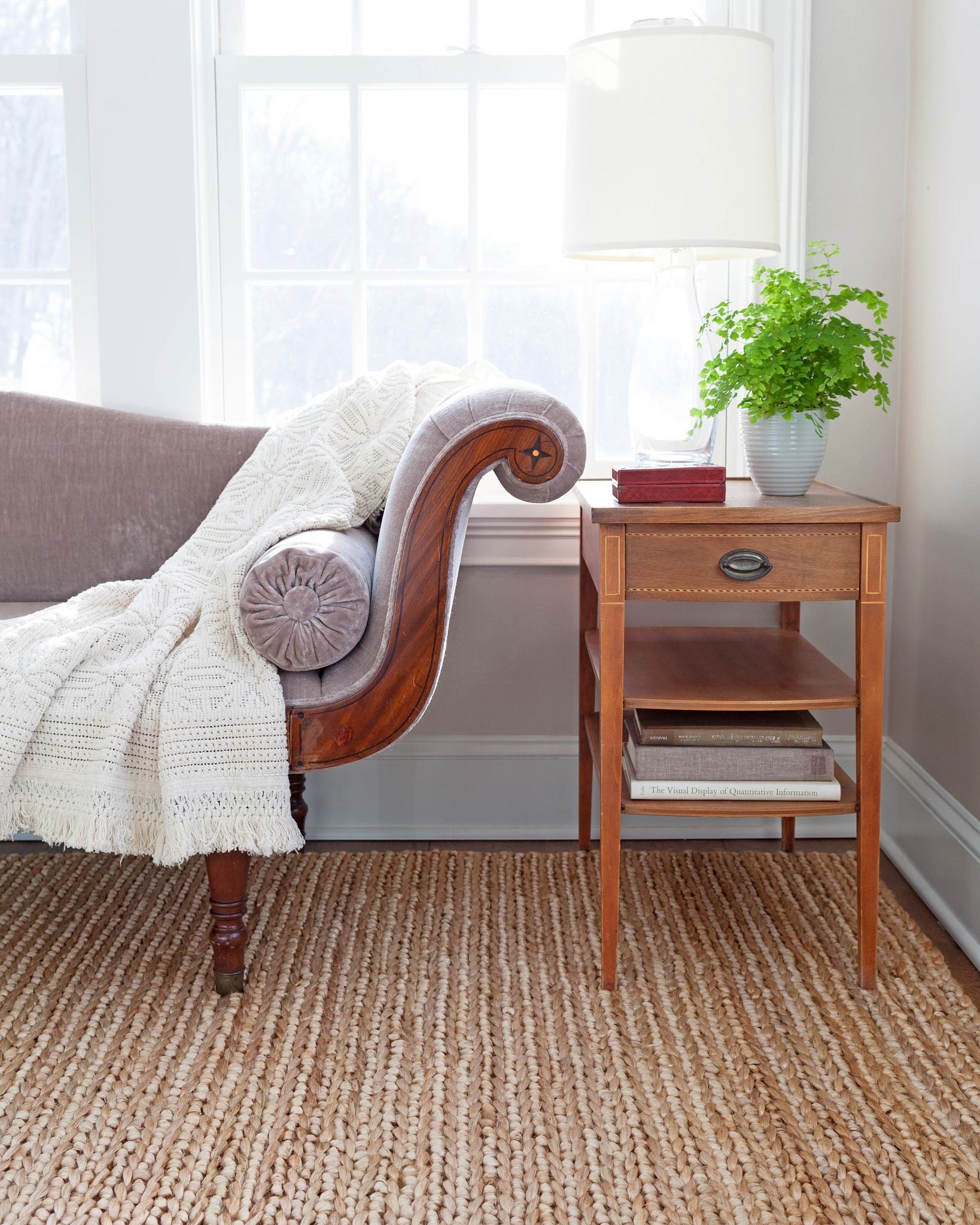 Jute Handwoven Bleached Oak Rug