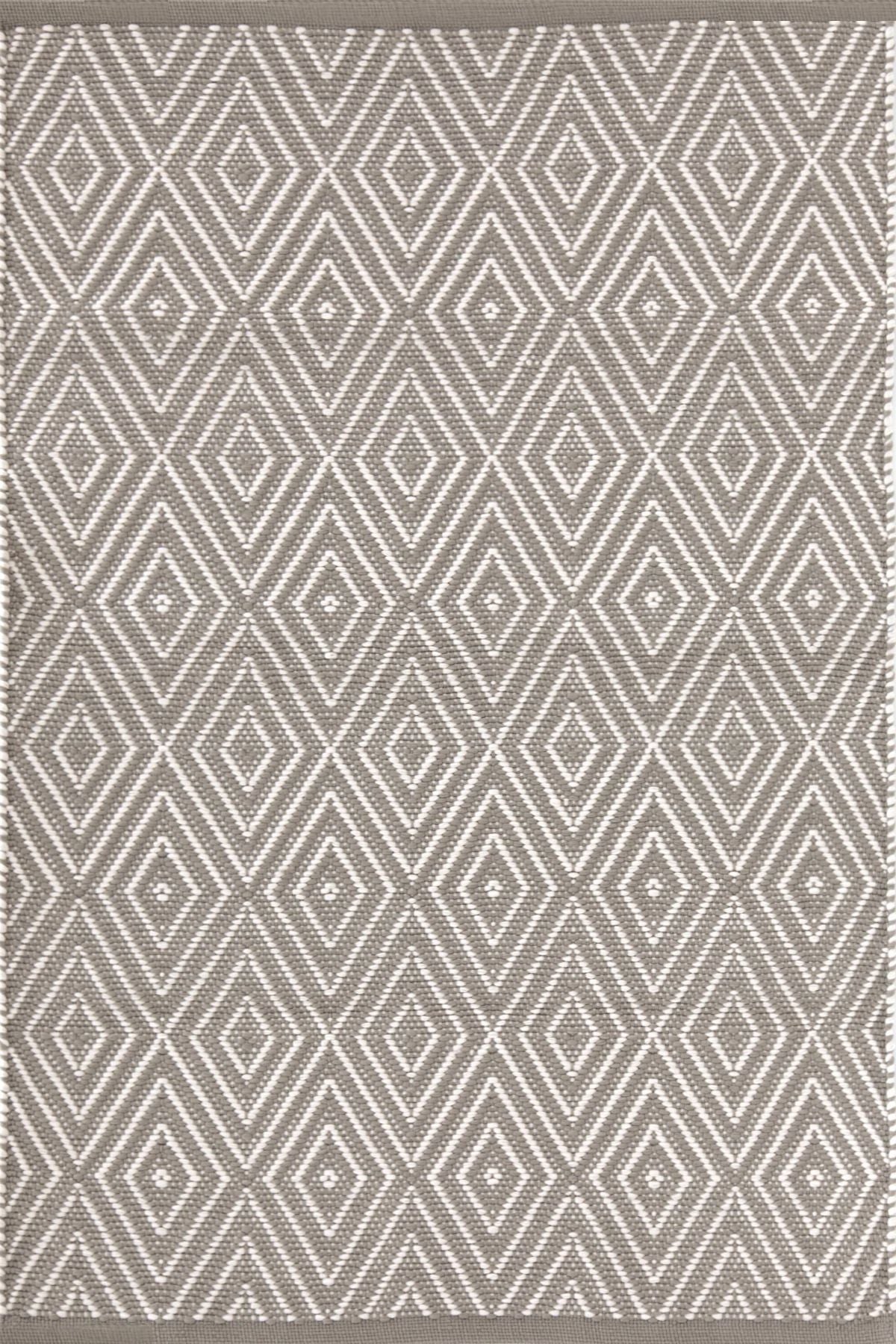 Diamond Fieldstone/Ivory Handwoven Indoor/Outdoor Rug