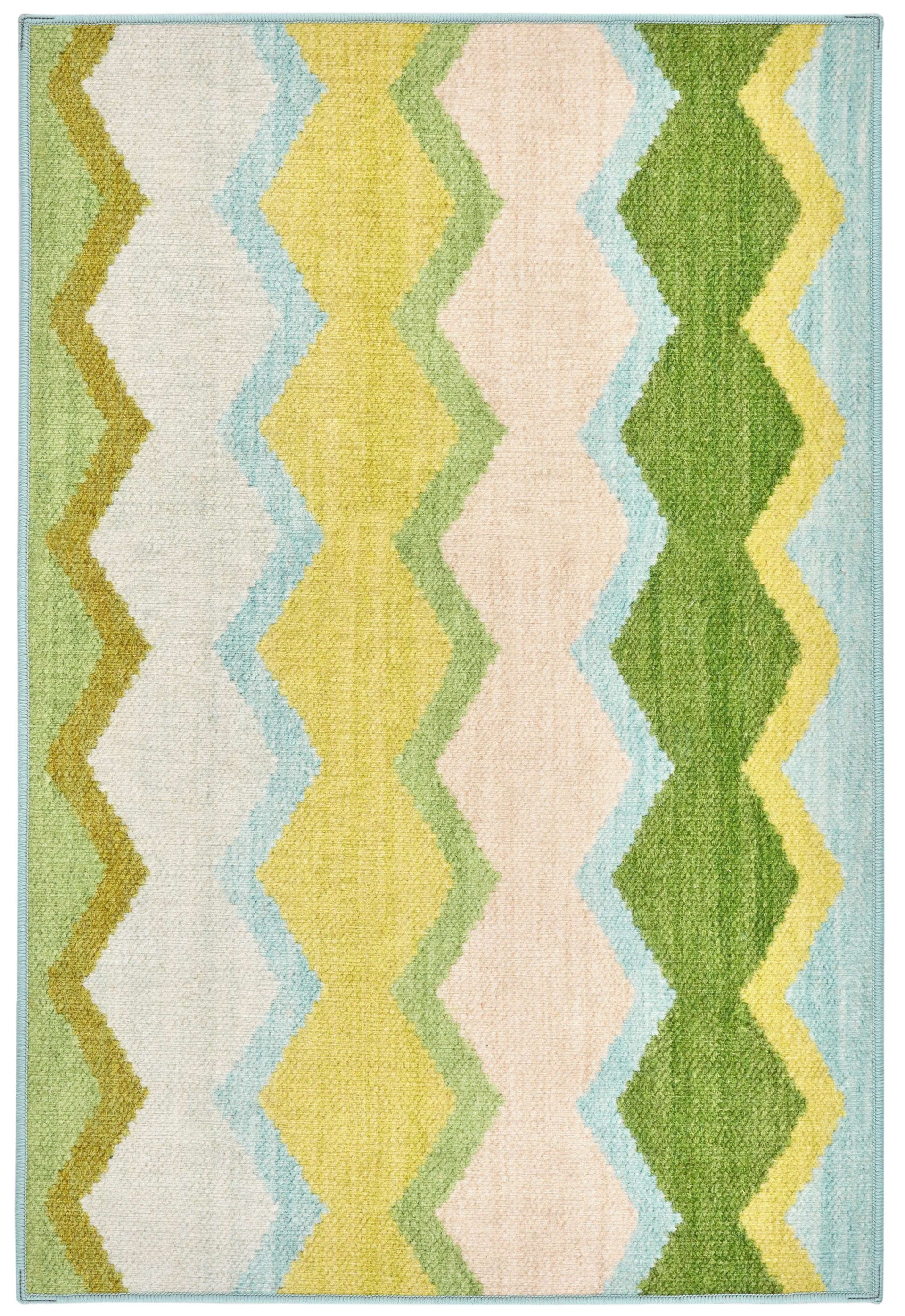 Safety Net Green Machine Washable Rug